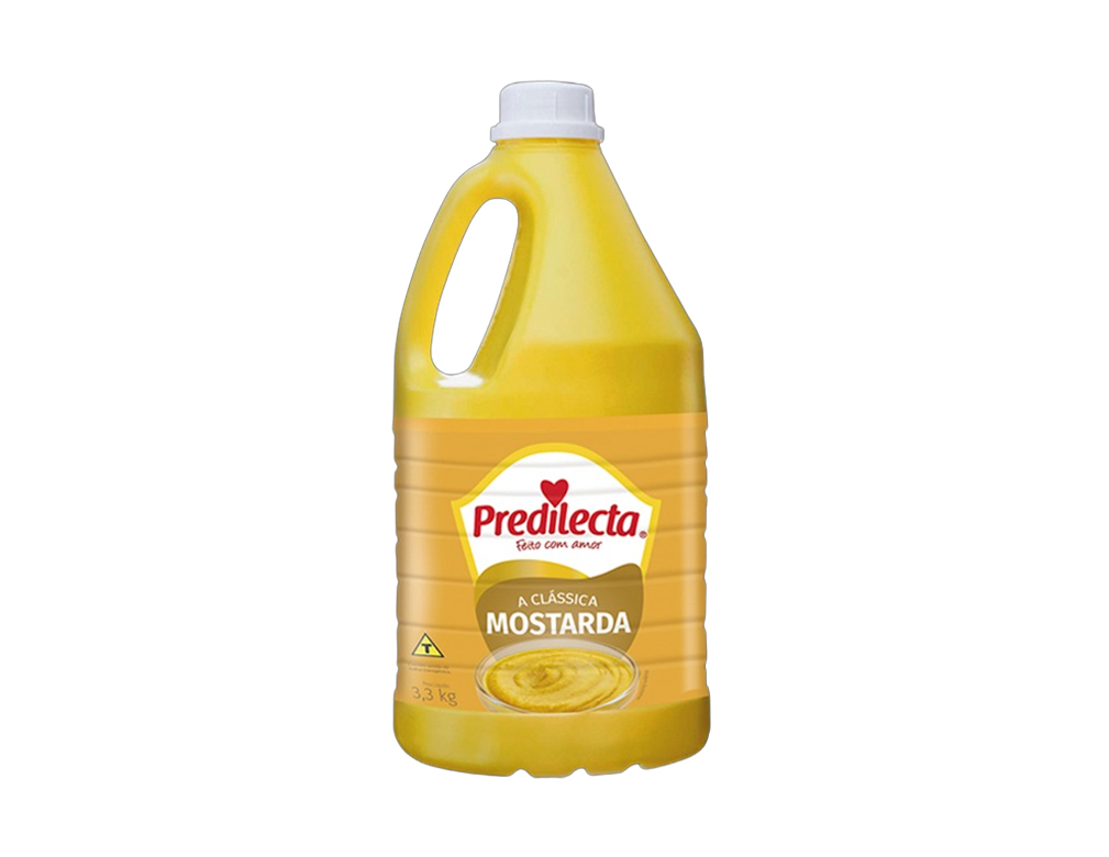 MOSTARDA GRANDE AMARELA PREDILECTA 3,3 KG (CX 4 GL)